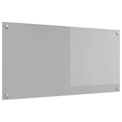 Vidaxl keukenachterwand lichtgrijs 100 x 50 cm gehard glas