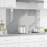 Vidaxl keukenachterwand lichtgrijs 100 x 60 cm gehard glas - afbeelding 1