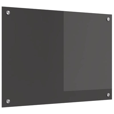 Vidaxl keukenachterwand donkergrijs 70 x 50 cm gehard glas