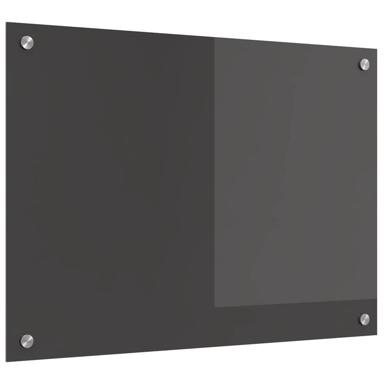 Vidaxl keukenachterwand donkergrijs 70 x 50 cm gehard glas