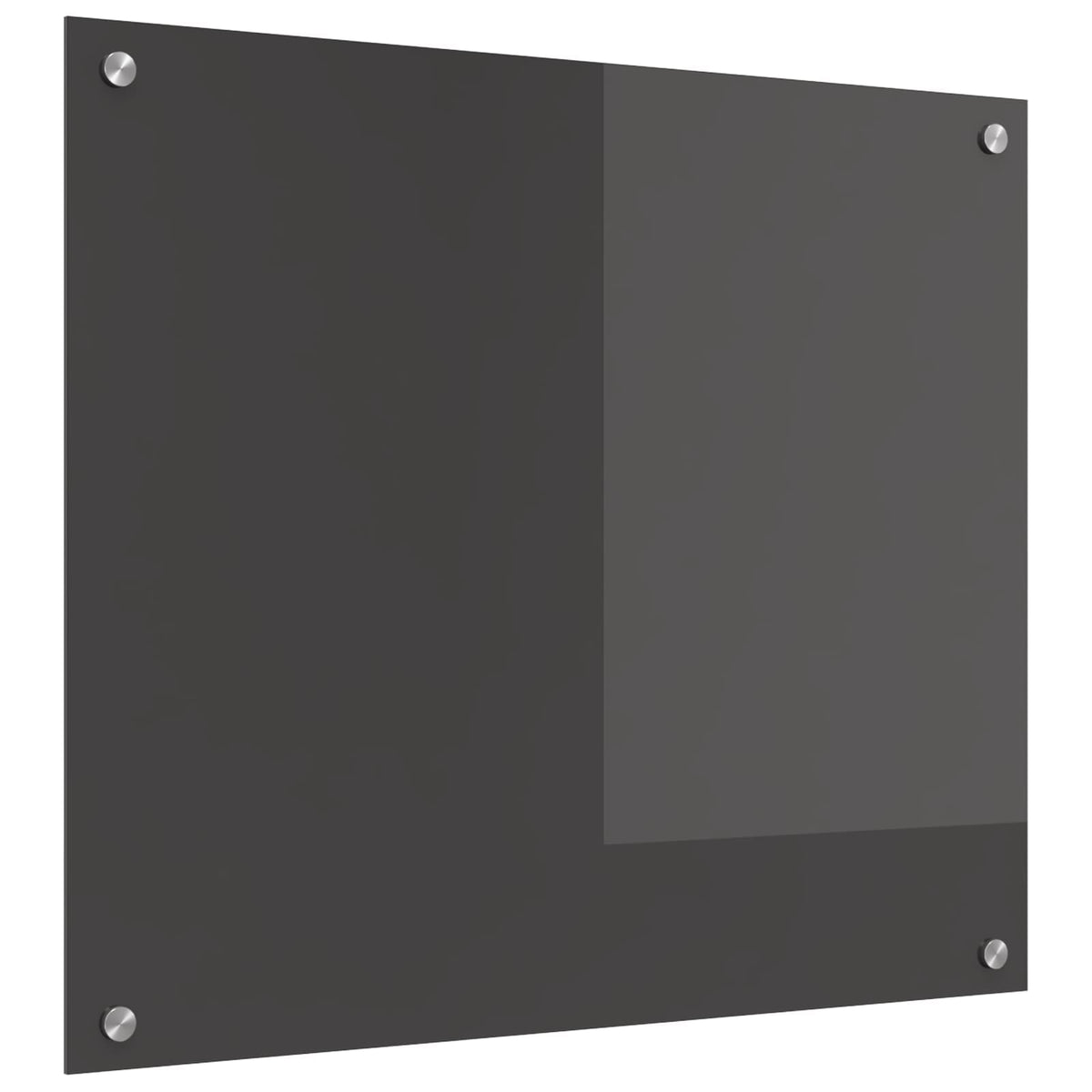 Vidaxl keukenachterwand donkergrijs 70 x 60 cm gehard glas