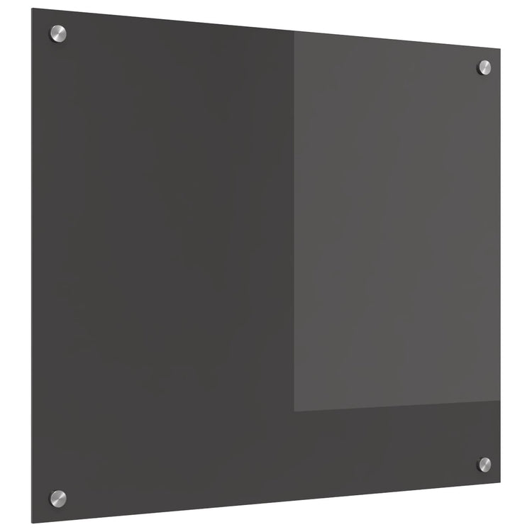 Vidaxl keukenachterwand donkergrijs 70 x 60 cm gehard glas