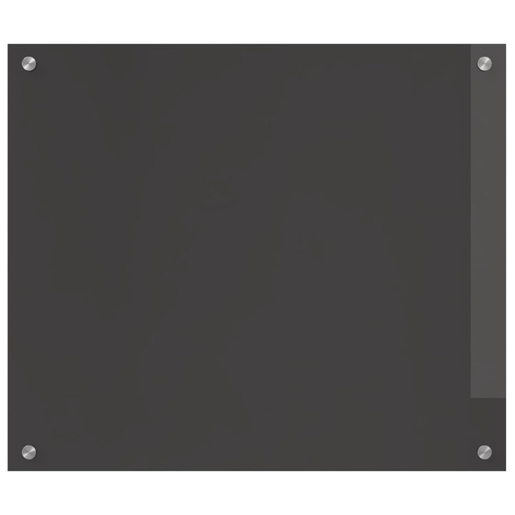 Vidaxl keukenachterwand donkergrijs 70 x 60 cm gehard glas
