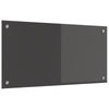 Vidaxl keuken spatscherm donkergrijs 80 x 40 cm gehard glas