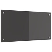 Vidaxl keukenachterwand donkergrijs 80 x 40 cm gehard glas - afbeelding 1