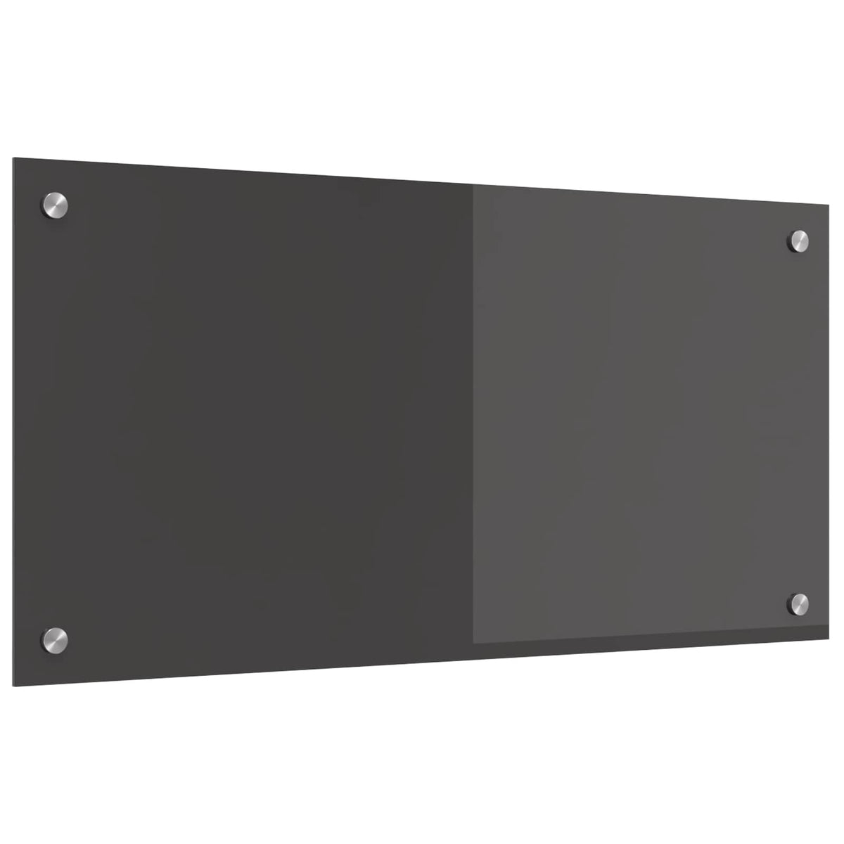 Vidaxl keukenachterwand donkergrijs 80 x 40 cm gehard glas