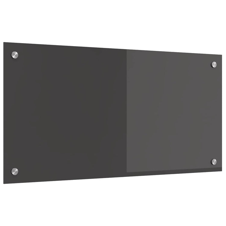 Vidaxl keukenachterwand donkergrijs 80 x 40 cm gehard glas