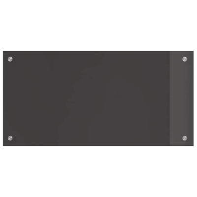Vidaxl keukenachterwand donkergrijs 80 x 40 cm gehard glas