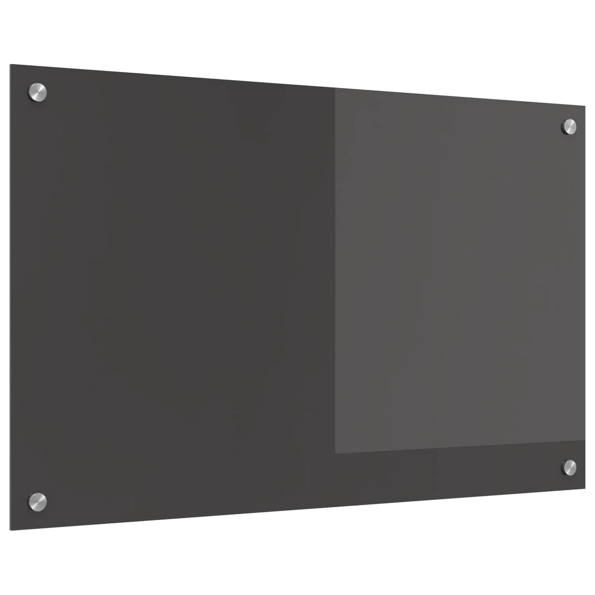 Vidaxl keukenachterwand donkergrijs 80 x 50 cm gehard glas
