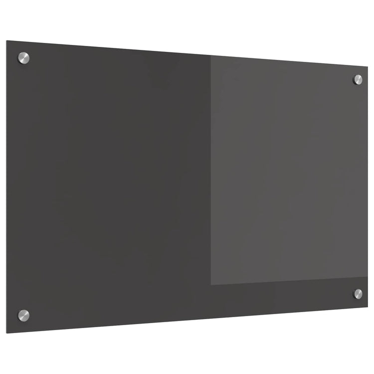 Vidaxl keukenachterwand donkergrijs 80 x 50 cm gehard glas