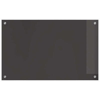 Vidaxl keukenachterwand donkergrijs 80 x 50 cm gehard glas