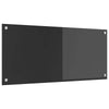 Vidaxl keuken spatscherm donkergrijs 90 x 40 cm gehard glas