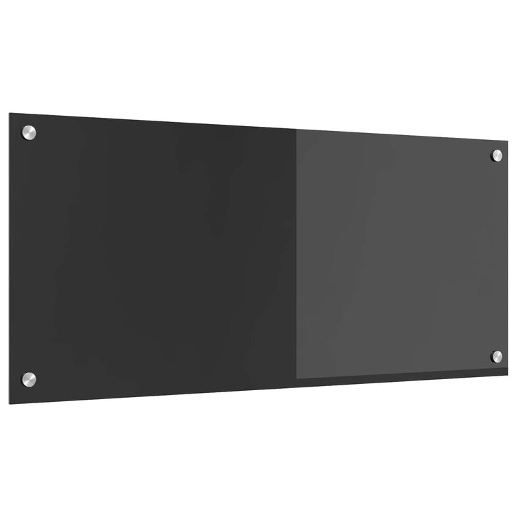 Vidaxl keukenachterwand donkergrijs 90 x 40 cm gehard glas