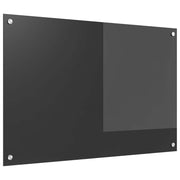 Vidaxl keukenachterwand donkergrijs 90 x 60 cm gehard glas - afbeelding 1