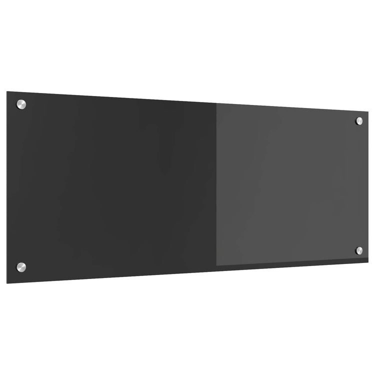 Vidaxl keukenachterwand donkergrijs 100 x 40 cm gehard glas