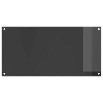 Vidaxl keukenachterwand donkergrijs 100 x 50 cm gehard glas