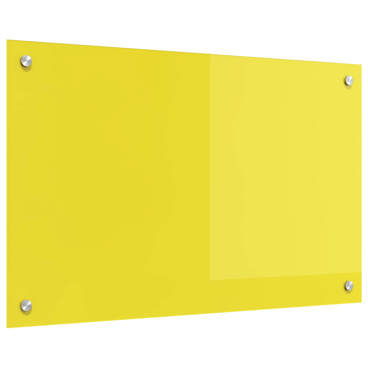 Vidaxl keuken spatscherm geel 80 x 50 cm gehard glas