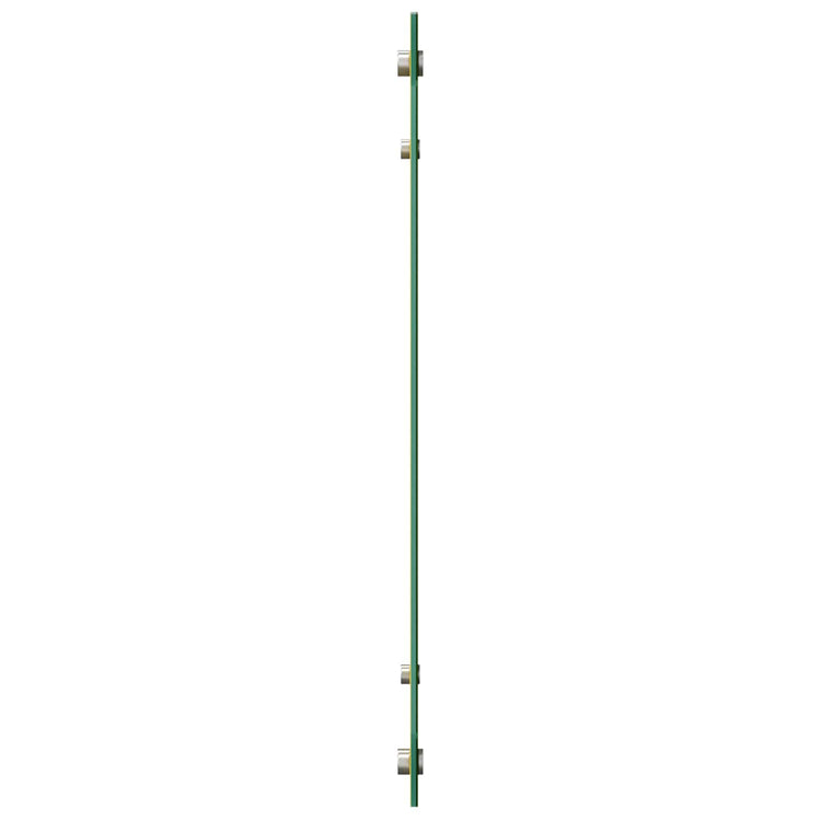 Vidaxl keuken spatscherm geel 80 x 60 cm gehard glas