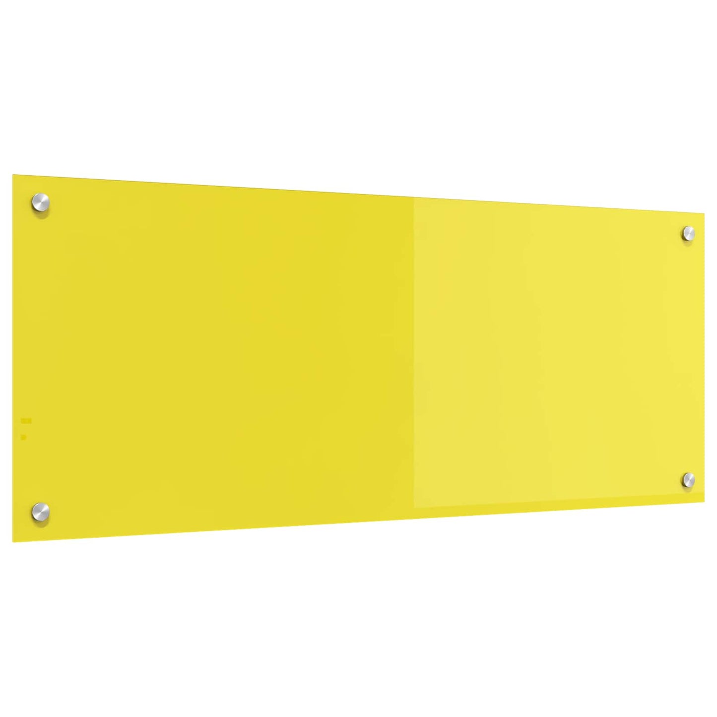 Vidaxl keuken spatscherm geel 100 x 40 cm gehard glas