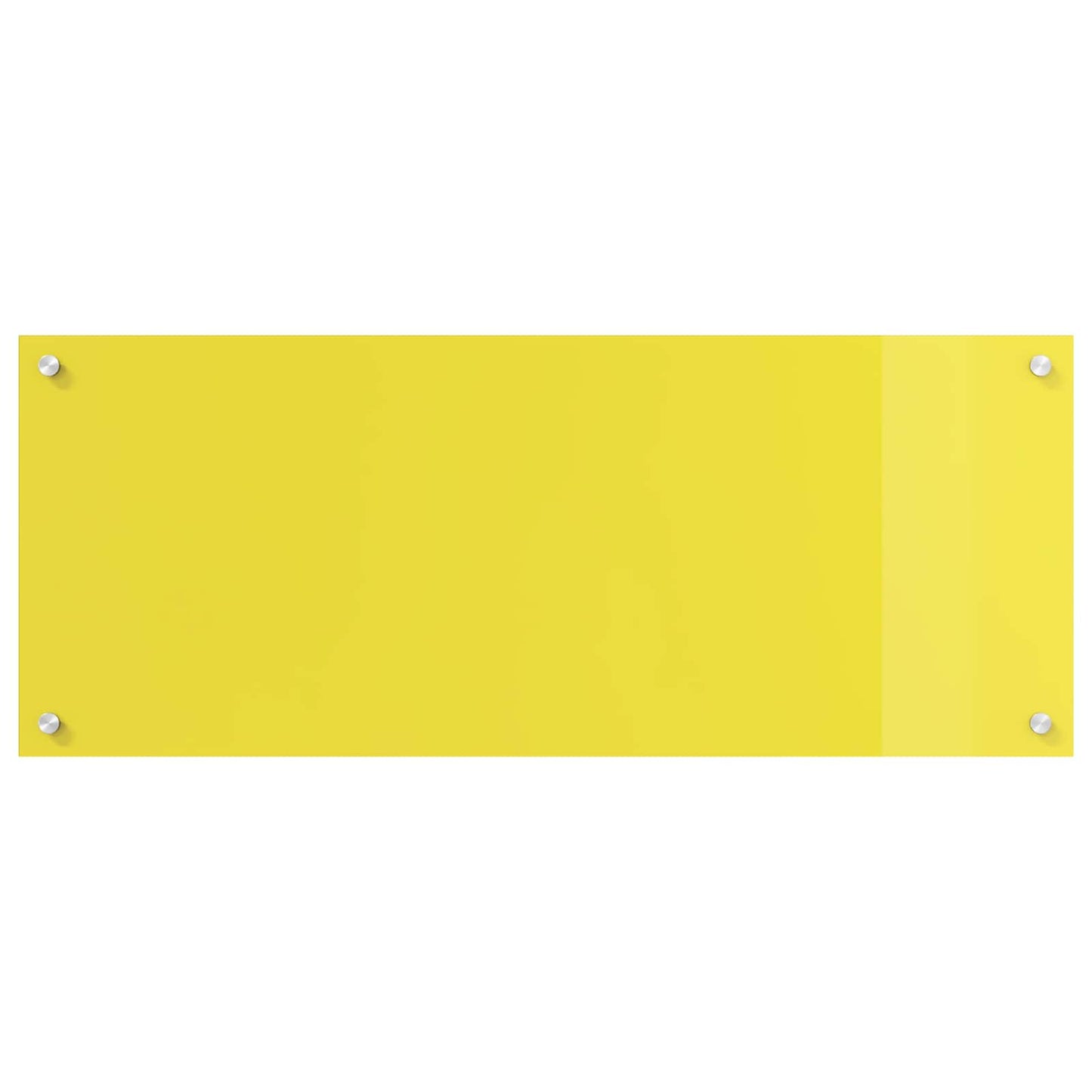 Vidaxl keuken spatscherm geel 100 x 40 cm gehard glas