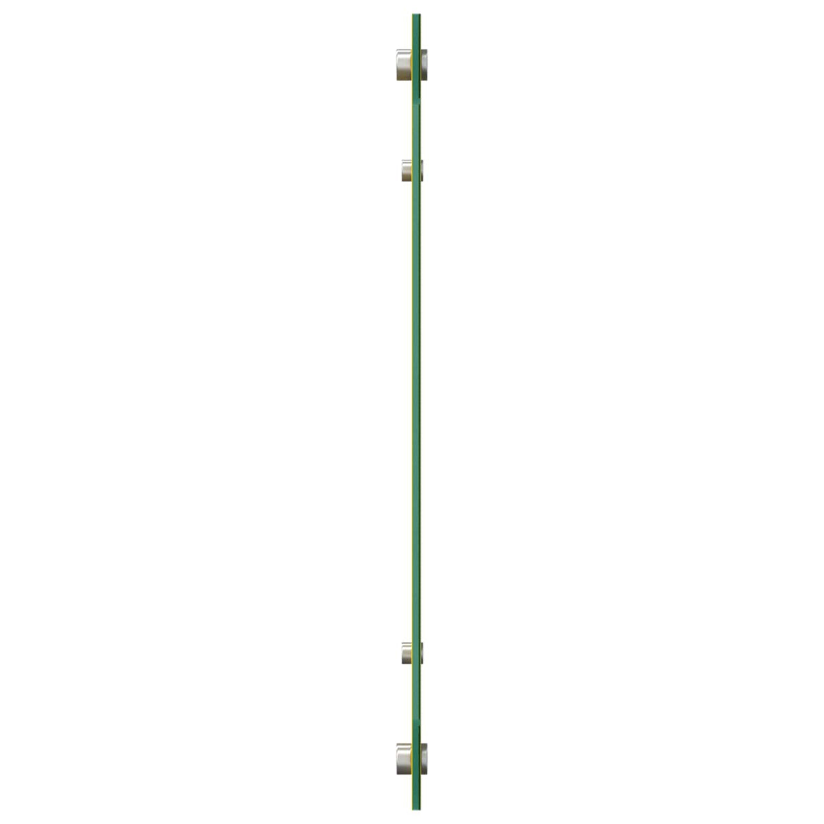 Vidaxl keuken spatscherm geel 100 x 50 cm gehard glas