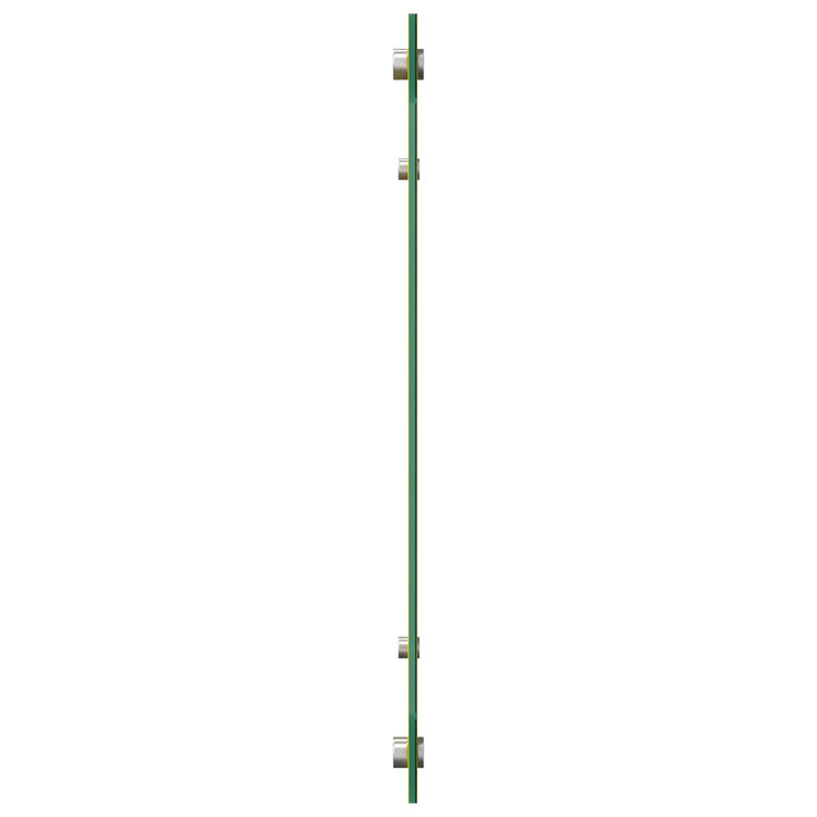 Vidaxl keuken spatscherm geel 100 x 50 cm gehard glas
