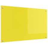 Vidaxl keuken spatscherm geel 100 x 60 cm gehard glas - afbeelding 1