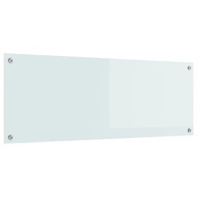 Vidaxl keukenachterwand wit 110 x 40 cm gehard glas