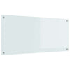 Vidaxl keuken spatscherm wit 110 x 50 cm gehard glas