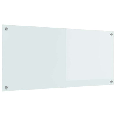 Vidaxl keukenachterwand wit 110 x 50 cm gehard glas