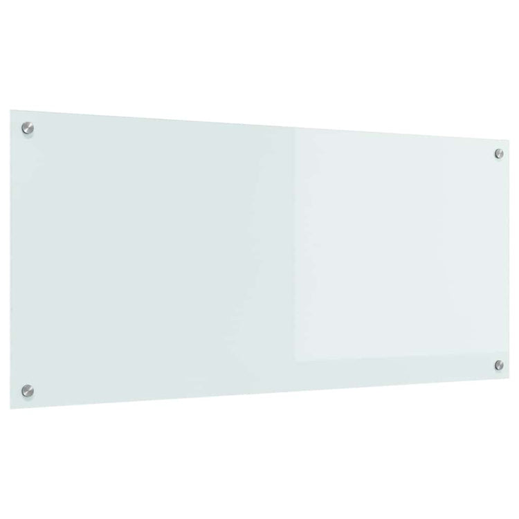 Vidaxl keukenachterwand wit 110 x 50 cm gehard glas