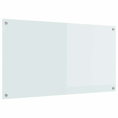 Vidaxl keukenachterwand wit 110 x 60 cm gehard glas