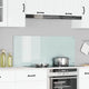 Vidaxl keukenachterwand wit 120 x 50 cm gehard glas