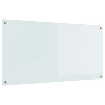 Vidaxl keukenachterwand wit 120 x 60 cm gehard glas