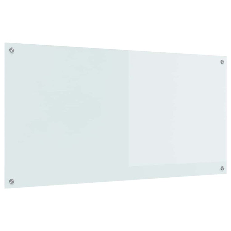 Vidaxl keukenachterwand wit 120 x 60 cm gehard glas