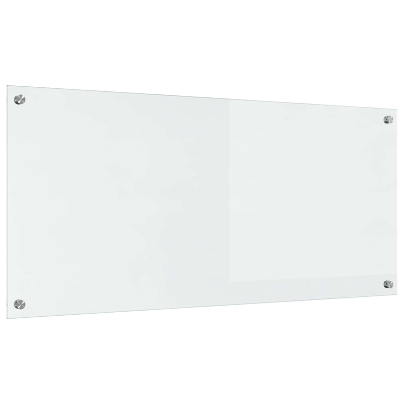 Vidaxl keuken spatscherm doorzichtig 110 x 50 cm gehard glas
