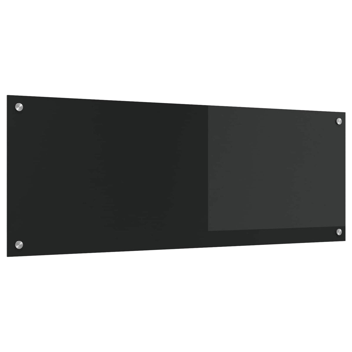 Vidaxl keukenachterwand zwart 110 x 40 cm gehard glas