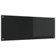 Vidaxl keukenachterwand zwart 110 x 40 cm gehard glas