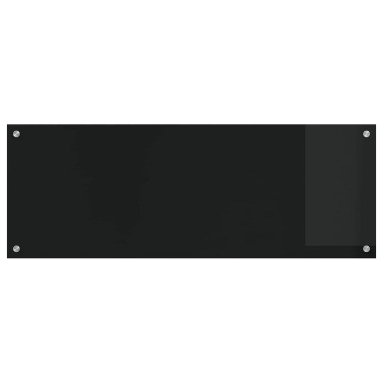 Vidaxl keukenachterwand zwart 110 x 40 cm gehard glas
