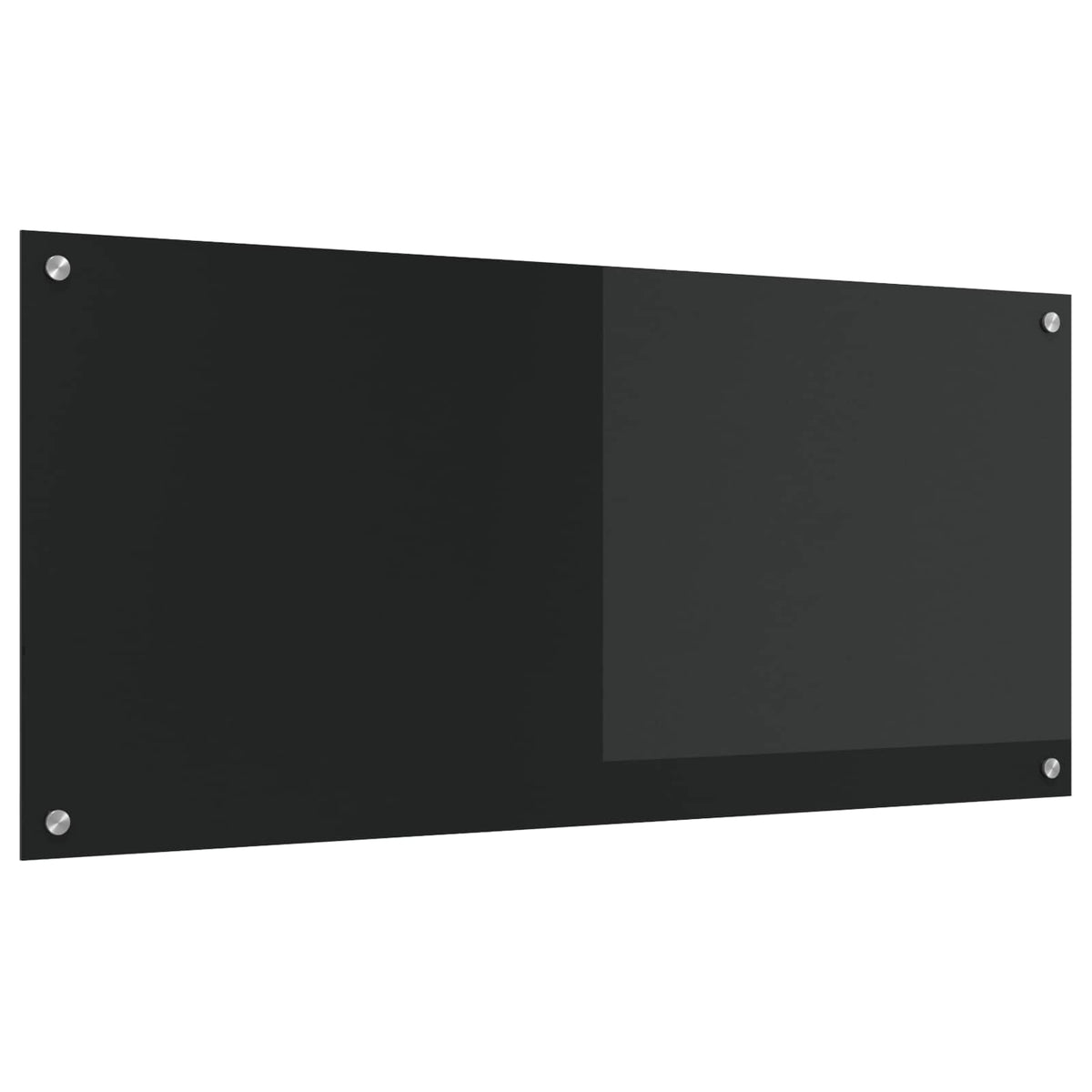 Vidaxl keukenachterwand zwart 110 x 50 cm gehard glas