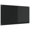 Vidaxl keuken spatscherm zwart 110 x 60 cm gehard glas