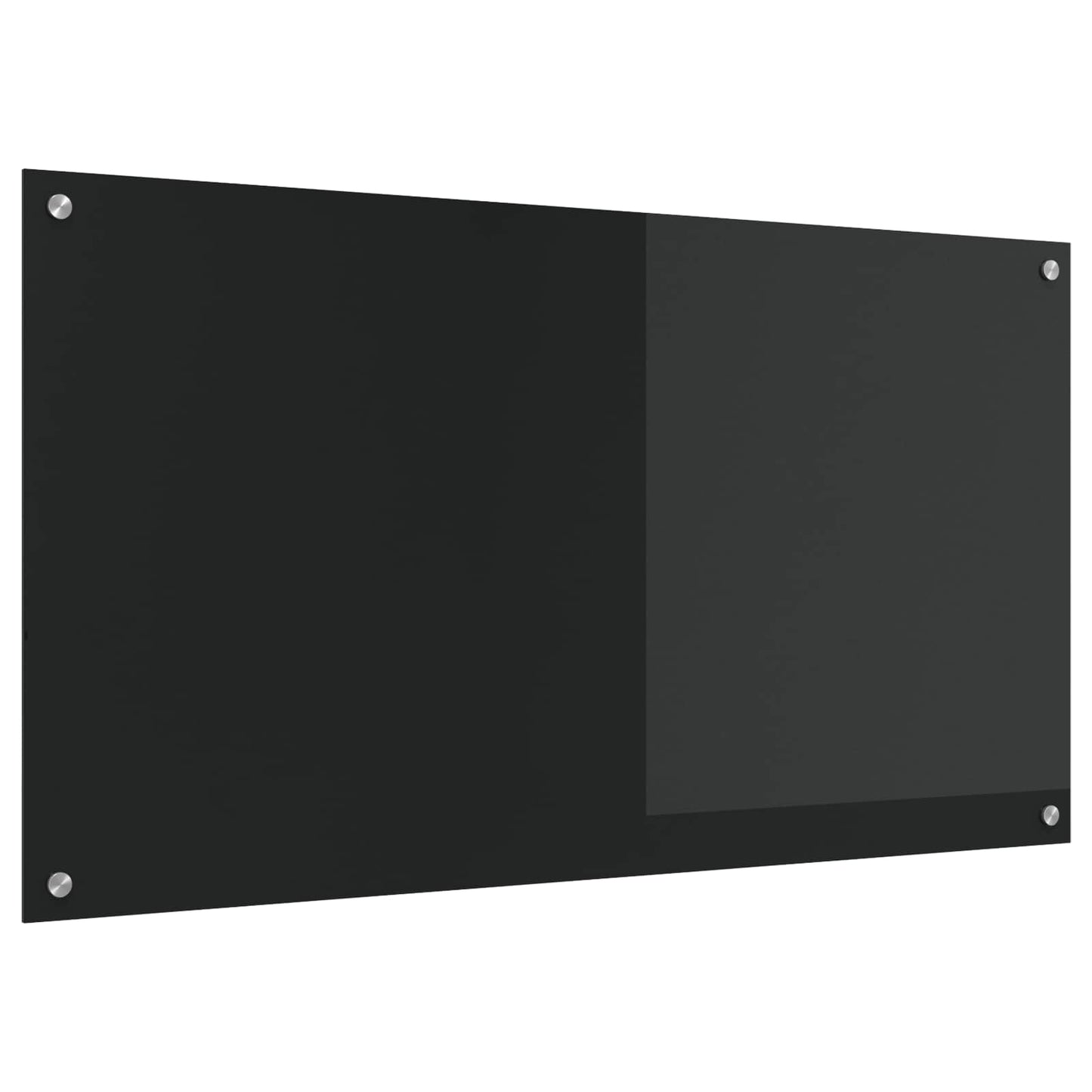 Vidaxl keuken spatscherm zwart 110 x 60 cm gehard glas