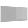Vidaxl keuken spatscherm lichtgrijs 110 x 50 cm gehard glas