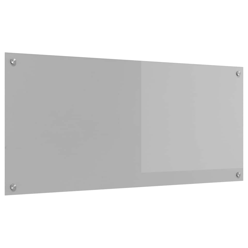 Vidaxl keuken spatscherm lichtgrijs 110 x 50 cm gehard glas