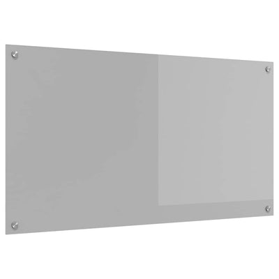 Vidaxl keukenachterwand lichtgrijs 110 x 60 cm gehard glas