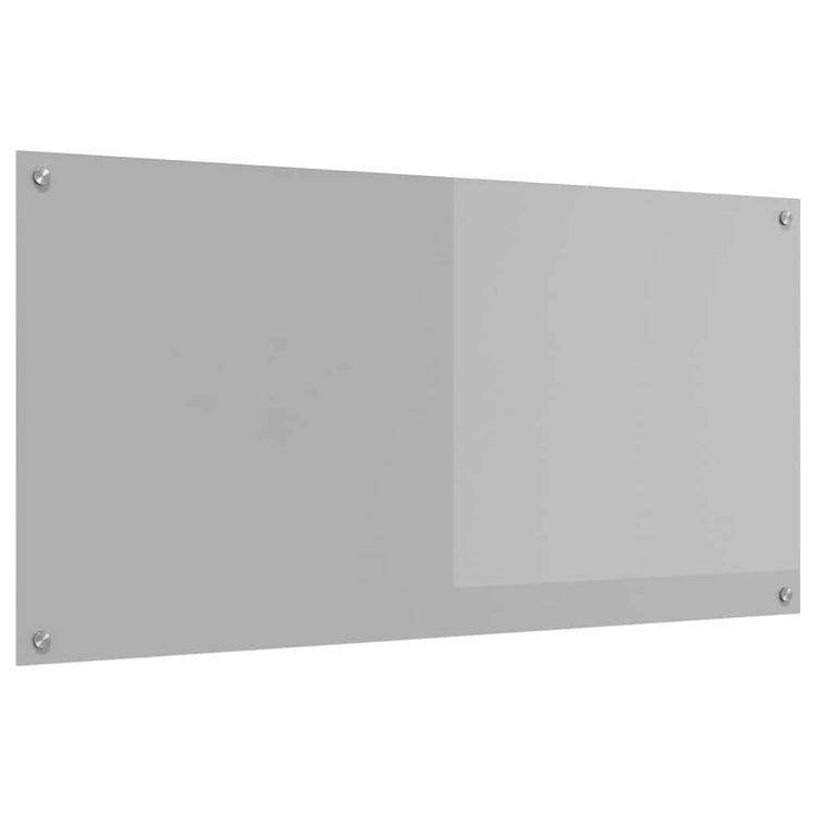 Vidaxl keukenachterwand lichtgrijs 120 x 60 cm gehard glas