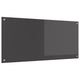 Vidaxl keukenachterwand donkergrijs 110 x 50 cm gehard glas
