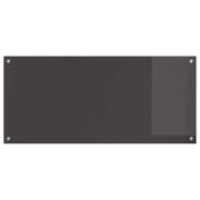 Vidaxl keukenachterwand donkergrijs 110 x 50 cm gehard glas - afbeelding 2