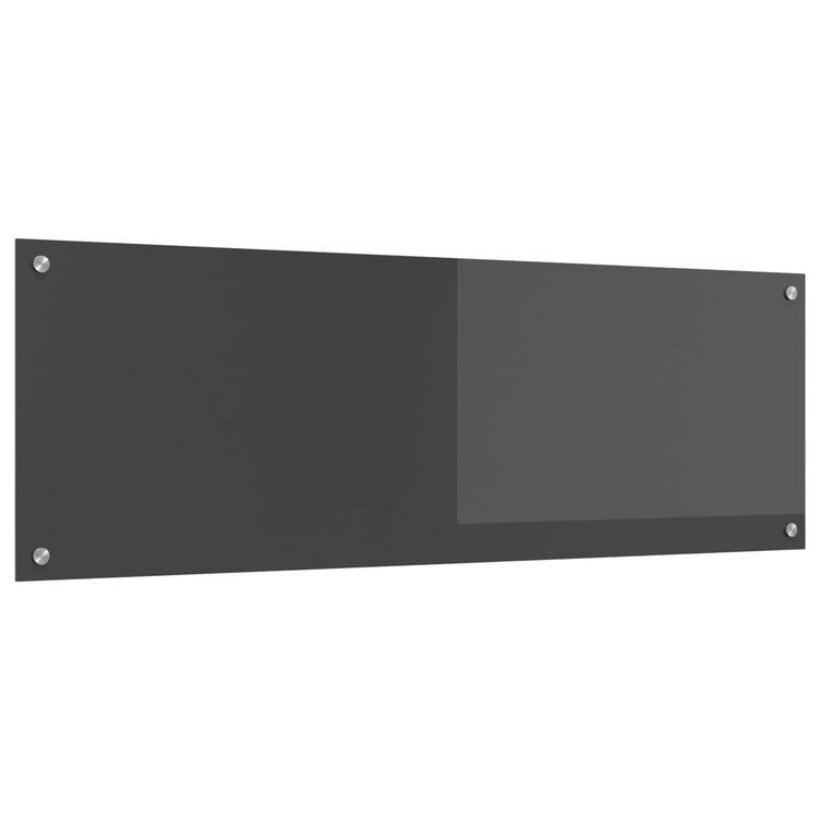 Vidaxl keukenachterwand donkergrijs 120 x 40 cm gehard glas