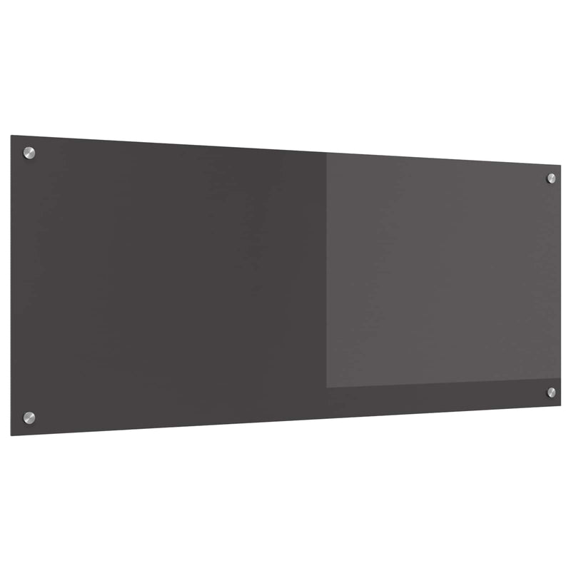 Vidaxl keuken spatscherm donkergrijs 120 x 50 cm gehard glas